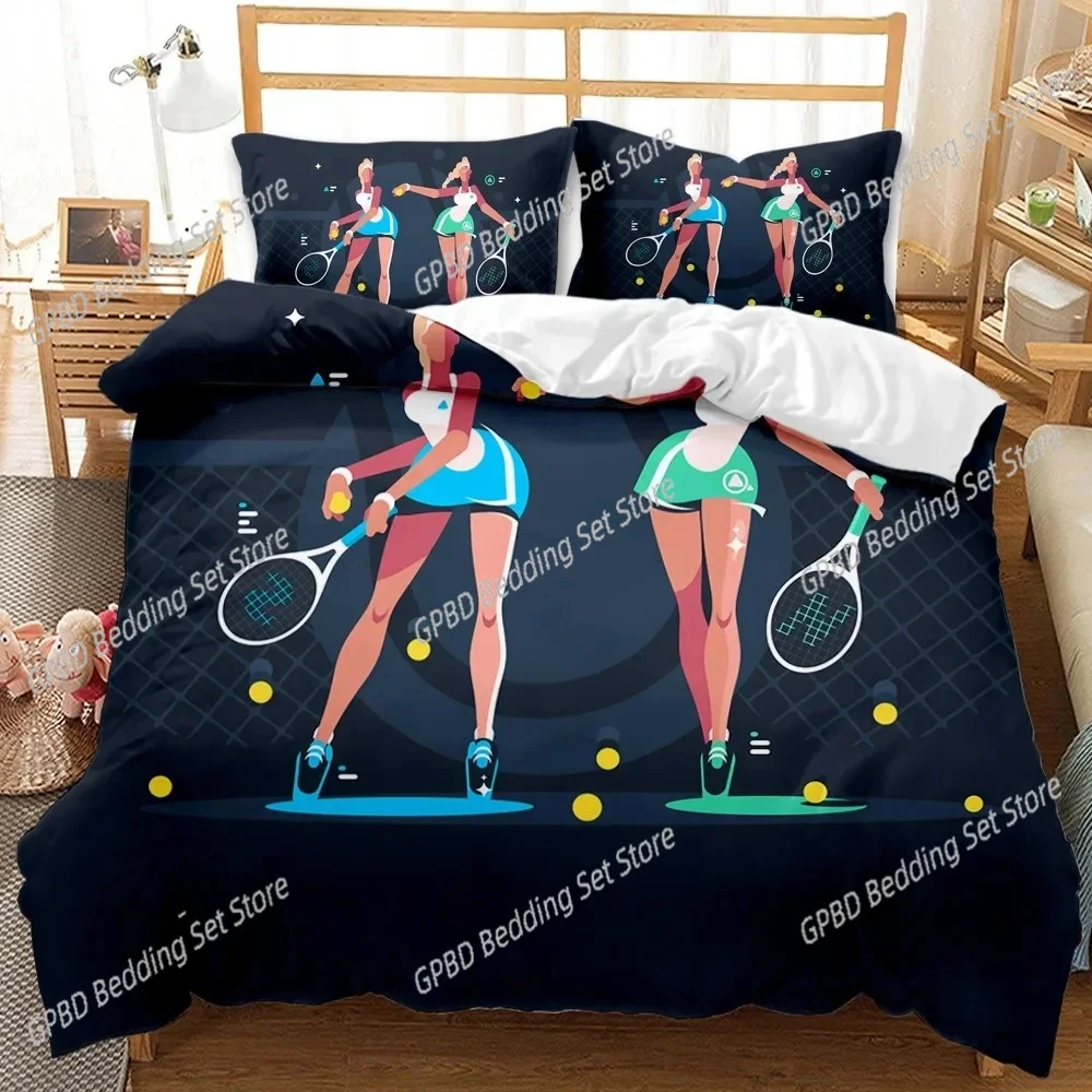 Badminton Queen - Sports Duvet Cover Set Taekwondo Ski