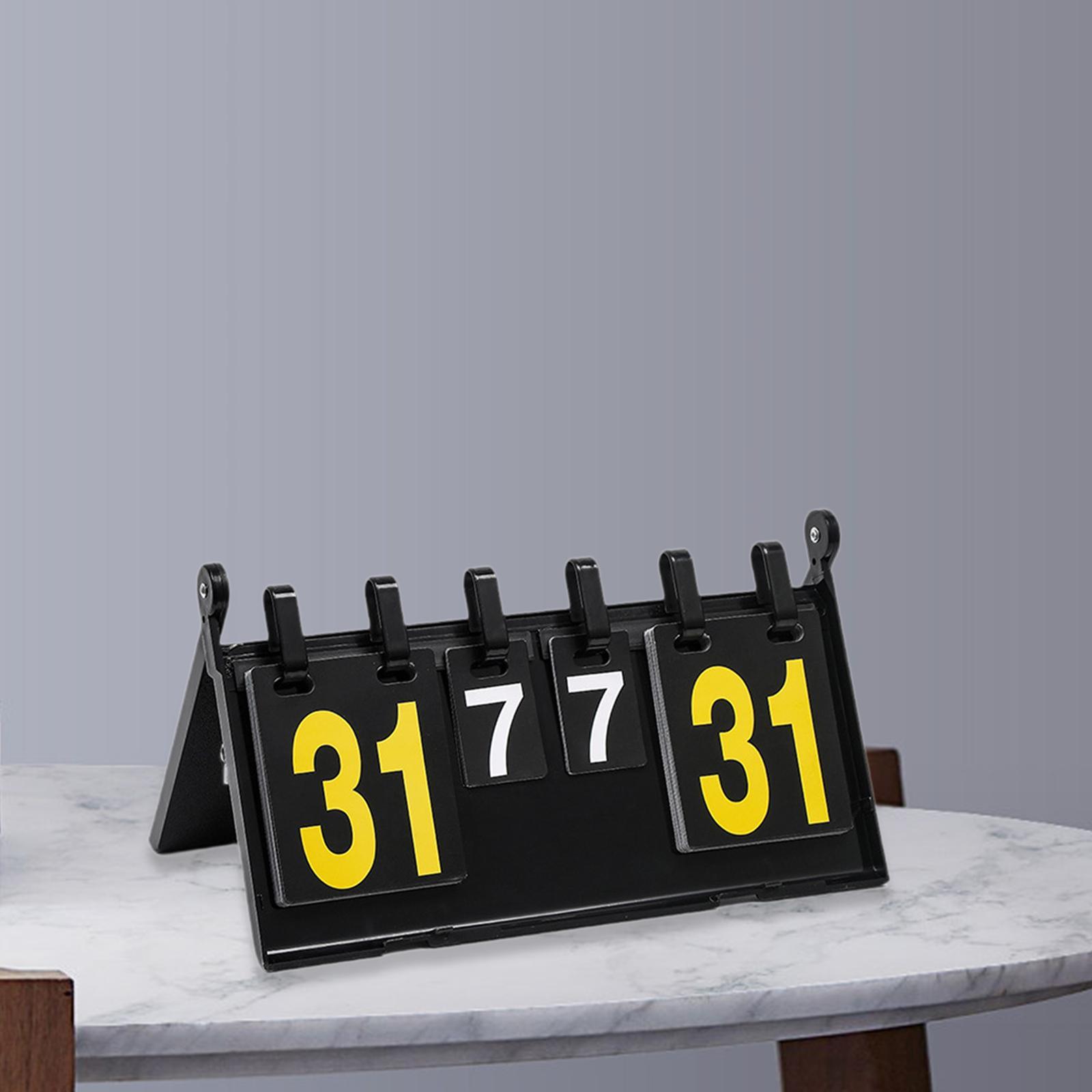 Badminton Score Counter - Flip Scoreboard 4 Digit Score Counter