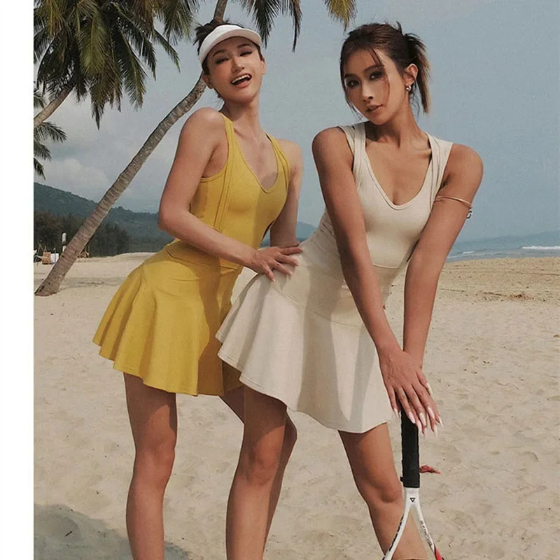 Badminton Queen - Tennis Dress Female Sleeveless Sport Suits