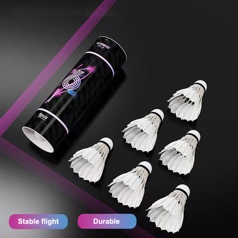 3/6Pcs White Goose Feather Bad - Badminton World recension och pris