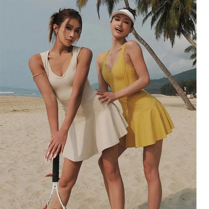 Tennis Dress Female Sleeveless - Badminton Queen recension och pris
